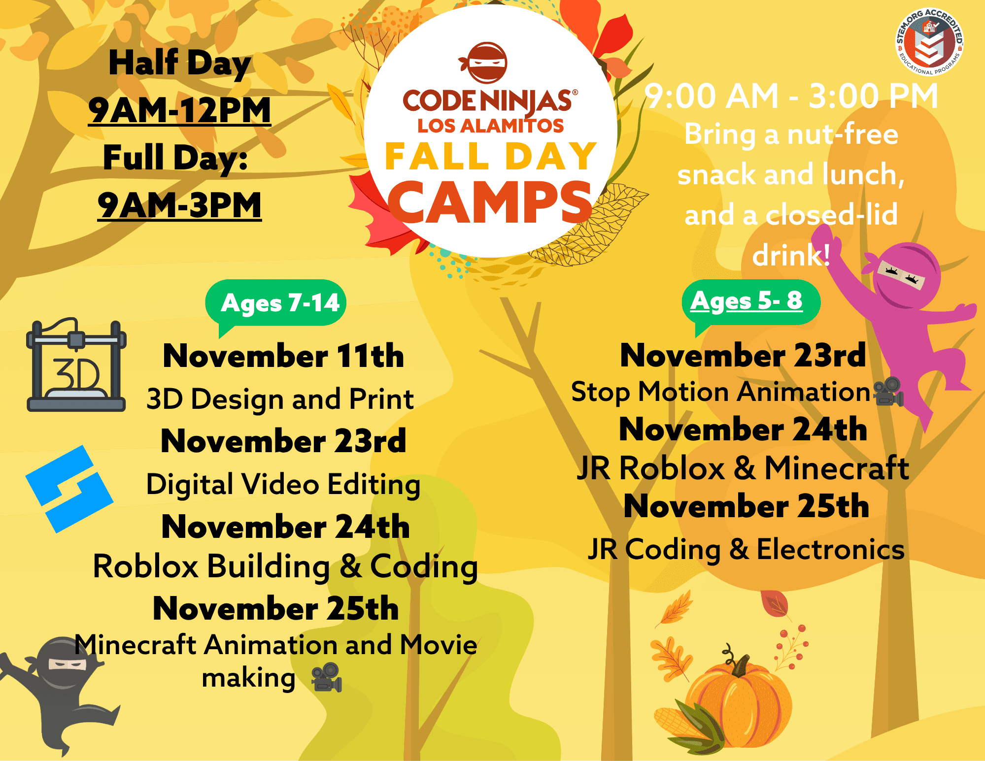 Fall Day Camps